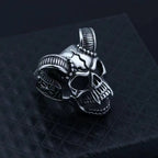 Skull Demon Steel Ring European American Retro