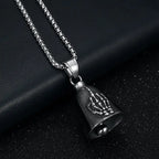 Moto Bell Steel Pendant Retro Skeleton Palm Middle