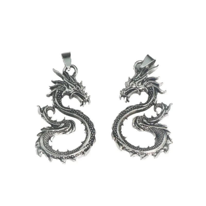 Dragon Steel Pendant Chinese Style Versatile