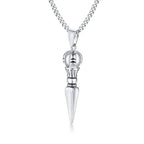 Tibetan Vajra Dagger Pendant Necklace — Stainless Steel
