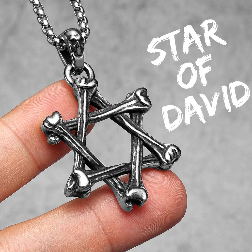 Angel Wing Cross Pendant — Stainless Steel