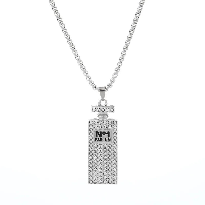 Steel Chain Perfume Bottle Small Crowd Versatile