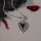 Gothic Skull Love Heart Necklace for Women Men Religious Crucifix Necklaces Punk Jewelry Gifts