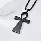 Jesus Christ Cross Mens Necklace Gold Color Cross Religious Pendant Necklace Accessory Chain Accessories