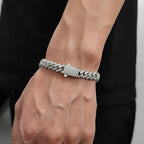Iced Out Cuban Chain Necklace Stainless Steel 8MM