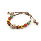 Rope Ceramic Bead Bracelet — Stainless Steel