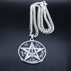 Pentagram Pendant Necklace — Stainless Steel