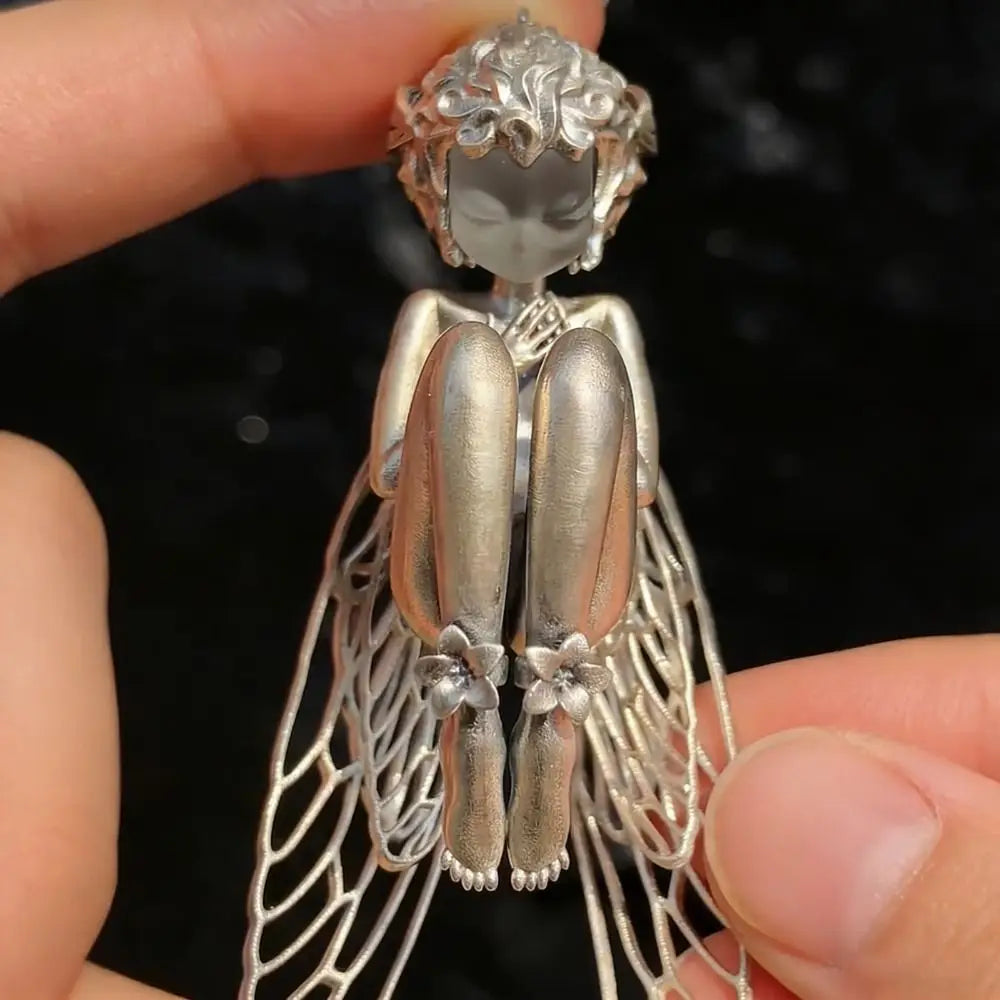 Angel Silver Pendant Necklace