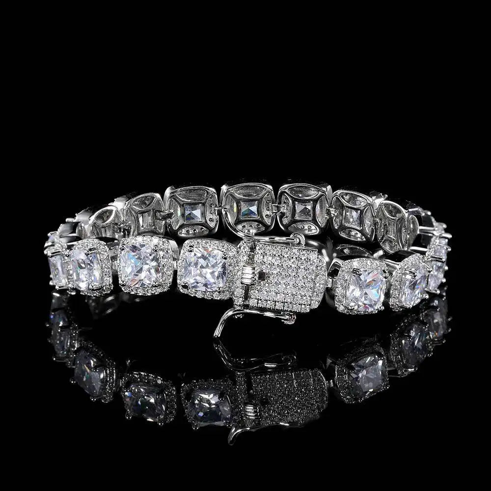 Iced Out Tennis Bracelet Stainless Steel 10/12MM