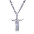 Iced Out Christ Pendant — 925 Silver