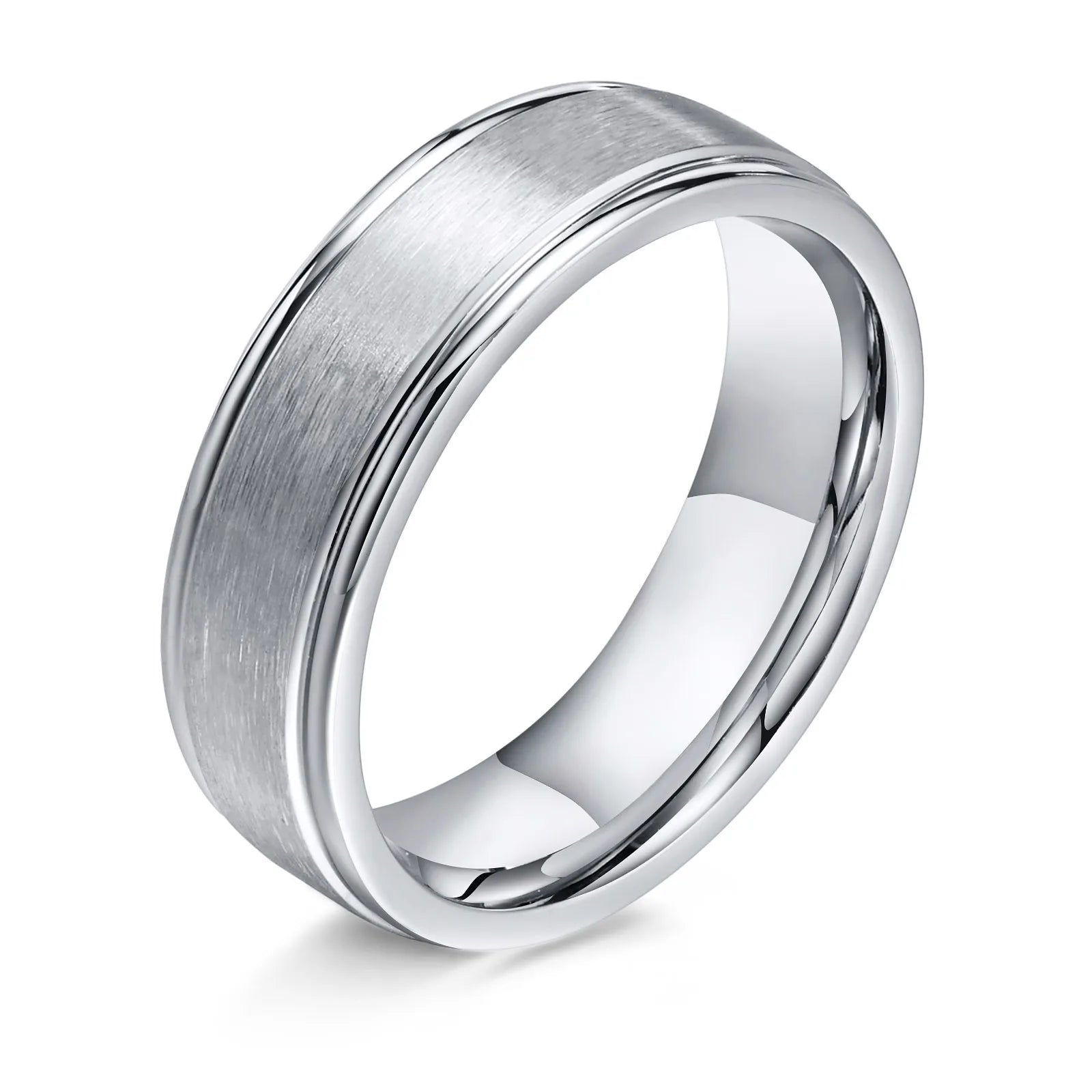 Minimal Matte Band Ring 6mm — Stainless Steel