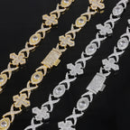Cross Cuban Chain Necklace Iced Out Stainless Steel