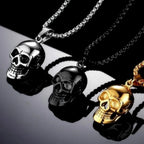Retro Skull Pendant Necklace — Gothic