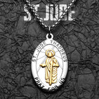 St. Jude Pendant Necklace Stainless Steel