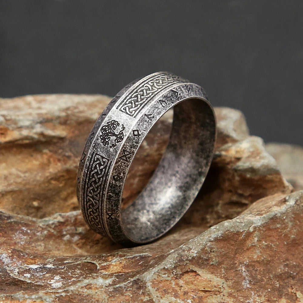 Viking Tree of Life Ring — Stainless Steel