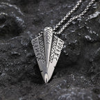 Fashion Retro Viking Rune Spear Pendant for Women Charm Nordic Stainless Steel Men Necklace Popular Valentine's Day