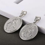 Virgin Mary Stainless Steel Pendant Necklace