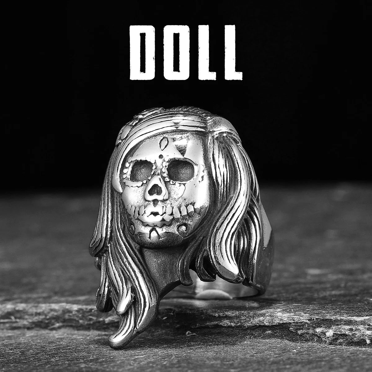 Skull Gothic Ring Stainless Steel