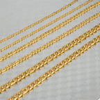 Bwise 2022 Fashion Classic Figaro Chain Necklace Men Stainless Steel Long Necklace For Men Women Chain Jewelry