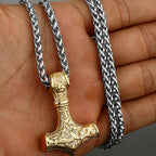 Original Viking Stainless Steel Thor Hammer Multiple Styles Domineering Unisex Necklace Pendant Boyfriend Gift
