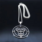 Demon Silver Pendant Vine Seal Satan Women/men