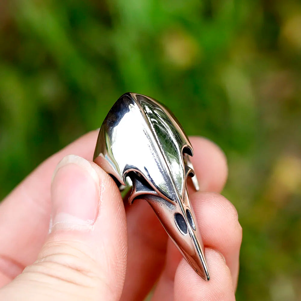 2023 NEW Men's 316L stainless steel rings Nordic VIKING Odin Raven head Animal Amulet fashion Jewelry for Gifts free