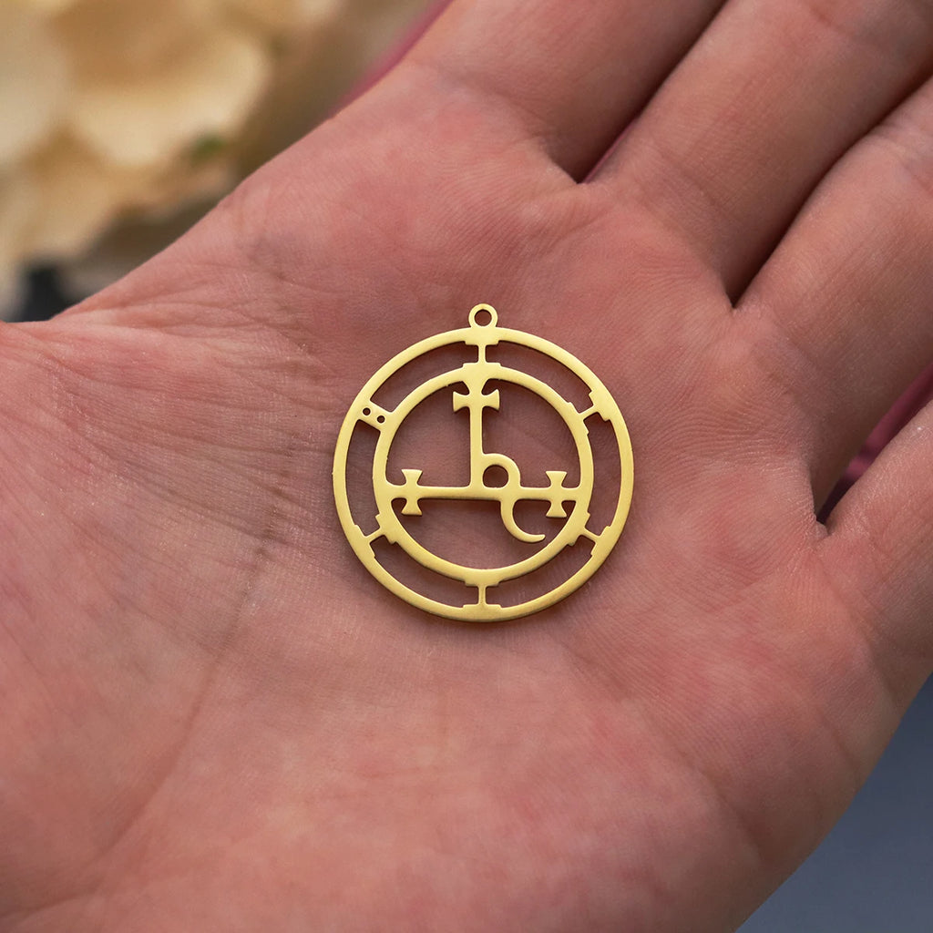 Gothic Demon Seal Pendant Necklace — Stainless