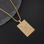 Lucky Ace & King Poker Card Pendant Necklace — Stainless Steel