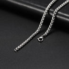 My Shape Basic Cuban Chain Necklaces for Men Chains Punk Figaro Box Curb Chain Chokers Lobster Clasp Fashion Male