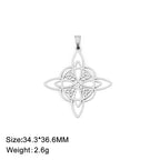 Celtic Stainless Steel Pendant Necklace