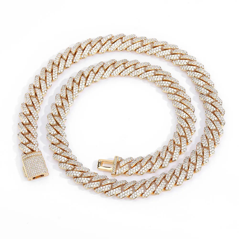 Iced Out Cuban Chain Stainless Steel 10MM