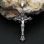 Jesus Cross Pendant — Stainless Steel