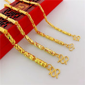 Gold-Tone AU9999 Fortune Statement Chain Necklace