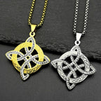 Slavic Witch Knot Pendant Necklace — Stainless Steel