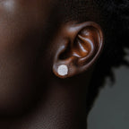Iced Out Stud Earrings — 925 Silver