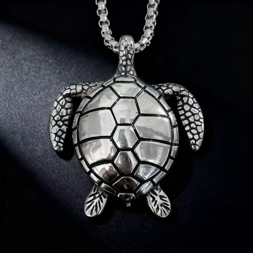 Steel Pendant 316L Animal Turtle Punk Style