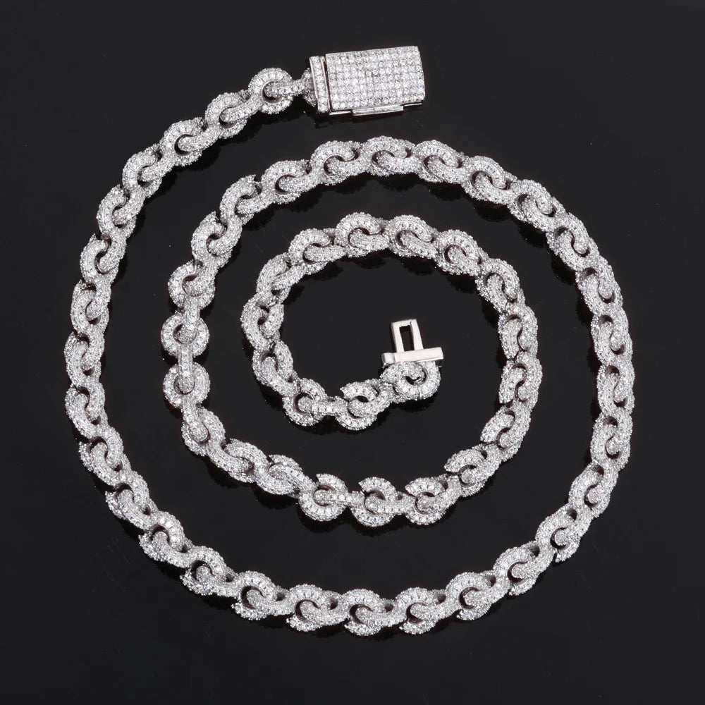Iced Out Cuban Necklace Stainless Steel O-Chain
