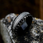 Vintage Odin Norse Viking Amulet Rune Rings For Men Cool Stainless Steel Celtic Knot Ring Wedding Jewelry Valentine's