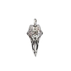 Skull Odin Steel Pendant Retro Nordic Crow Gothic