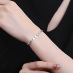 Luxury Solid Platinum PT950 White Diamond Bracelet Women's Light Luxury Exquisite Bracelet