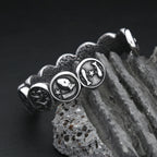 Steel Bracelet 316L Cuff Punk Constellation