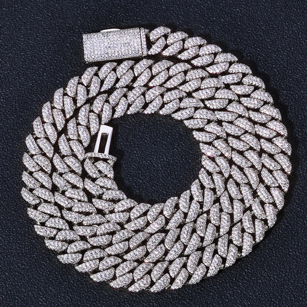Iced Out Cuban Necklace Stainless Steel 10MM