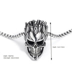 Laughing Skull Pendant Necklace — Retro Gothic