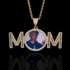 Iced Out Photo Pendant Necklace Memory