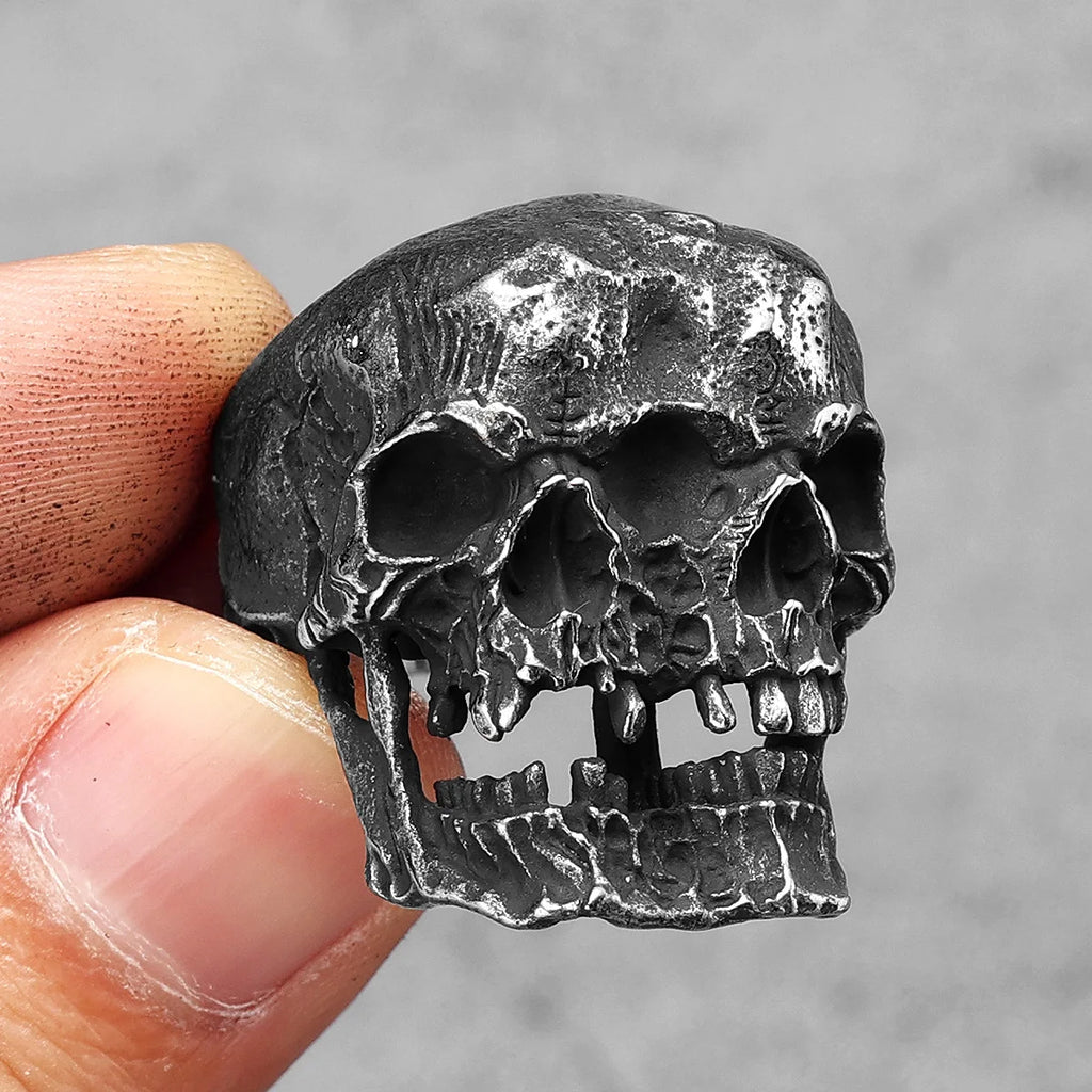 Gothic Black Ring — Stainless Steel