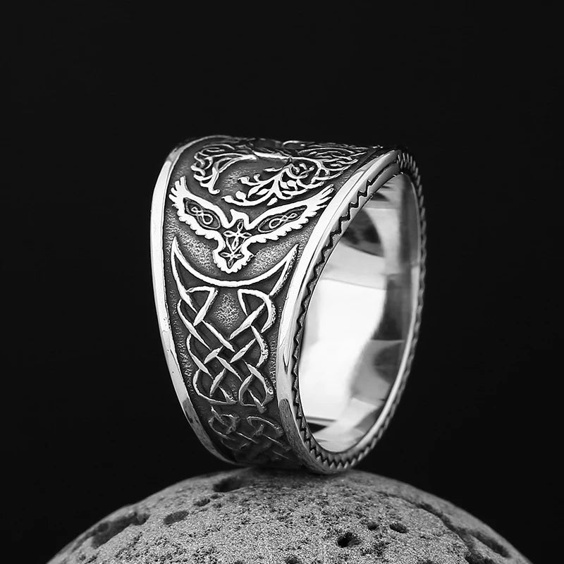 North Viking Tree of Life Ring — Stainless Steel