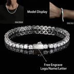 Tennis Chain Necklace Stainless Steel 3/4/5MM