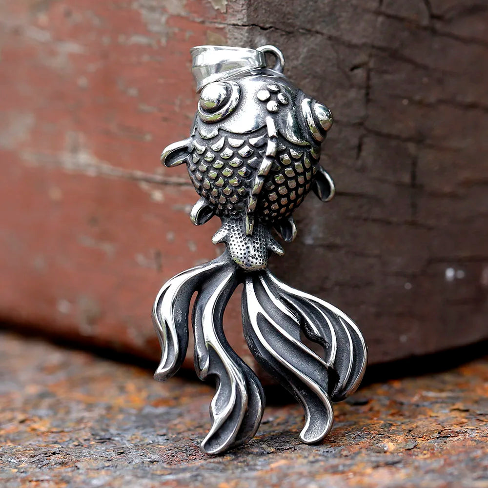 Fish Stainless Steel Pendant Necklace