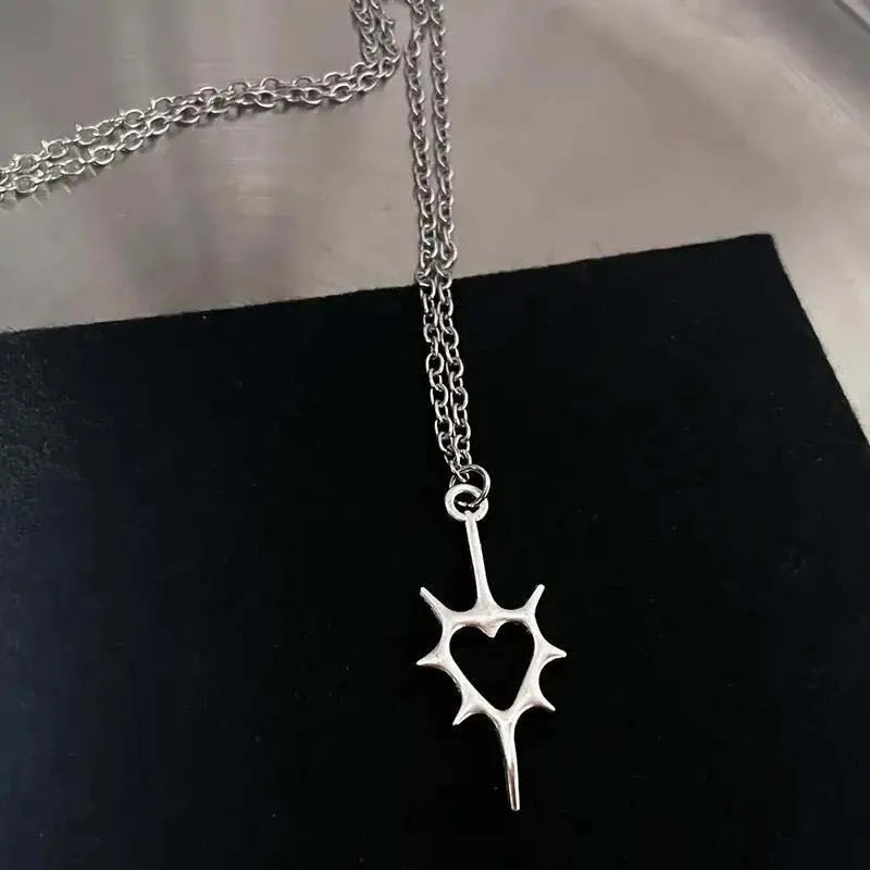 Heart Silver Pendant Necklace