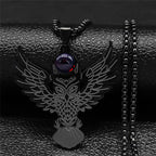 Viking Dragon Stainless Steel Pendant Necklace